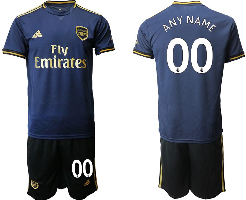 Men 2019-2020 club Arsenal away customized blue Soccer Jerseys